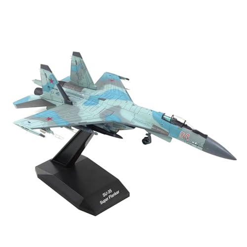 DBEIXIWEI Russian SU-35 Super Flanker mit Maßstab 1:100, Militärflugzeugsammlung für Flugzeug-Enthusiasten von DBEIXIWEI