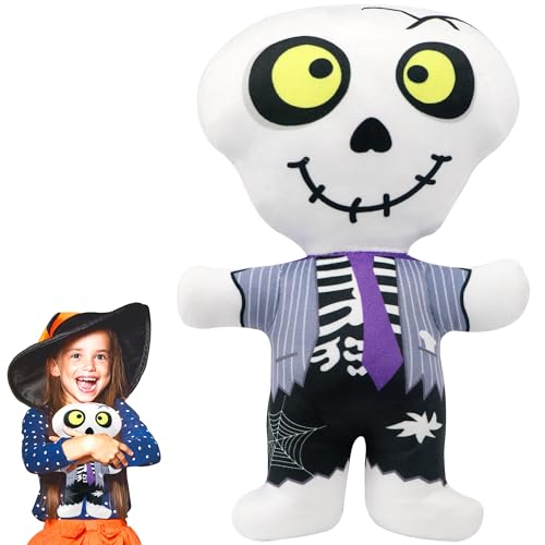 DBPBToU Halloween Kuscheltier Plüschtier 30cm, Halloween Plush Kleine Geschenke für Kinder Kuscheltier (Skelett) von DBPBToU