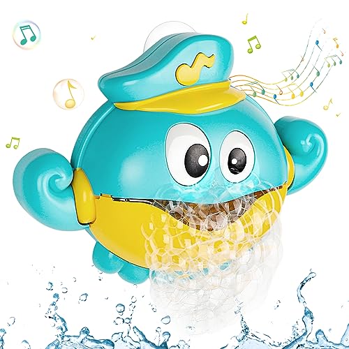 DBREAKS Baby Badewannenspielzeug, Badespielzeug Baby ab 1-4 Jahr, Badewannenspielzeug mit Musik, Badewanne Spielzeug, Wasserspielzeug Kinder, Geschenke für Jungen und Mädchen(Blauer Oktopus) von DBREAKS