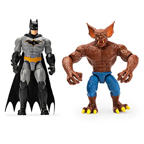 DC Batman 2 Figuren - Set Batman und Man - Bat mit tollem Zubehör - Maßstab 10cm - Figuren von DC Comics