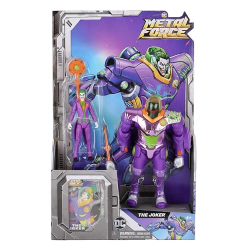 DC Comics, Actionfigur Metal Force Batman, 15 cm, mit Minifigur 10 cm, eingebautem Blaster und Rüstung, Superheldenspielzeug für Jungen und Mädchen ab 4 Jahren DC Comics, Actionfigur Metal Force Batman, 15 cm, mit Minifigur 10 cm, eingebautem Blaster und Rüstung, Superheldenspielzeug für Jungen und Mädchen ab 4 Jahren von DC Comics
