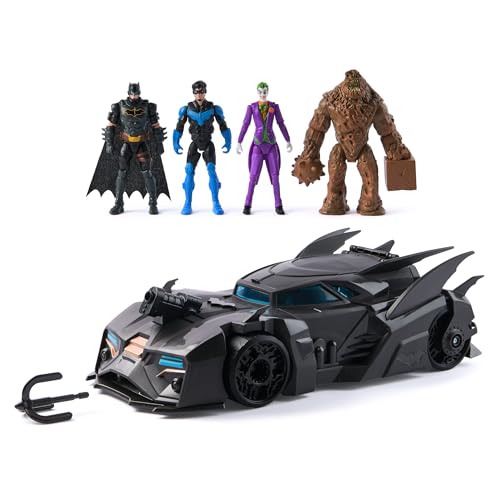 DC Comics, Crusader Batmobile with 4 Action Figures Set, Kids Toys for Boys and Girls Ages 4+ von DC Comics