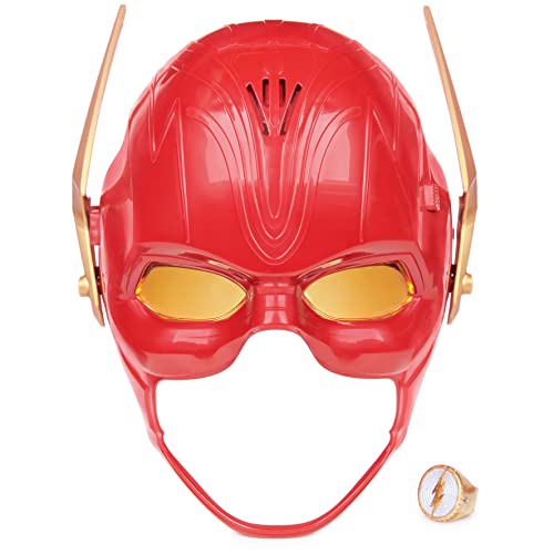 DC Comics, The Flash Hero Set, ikonische Maske mit Visier und Ring, über 15 einzigartige Geräusche und Lichter, Rollenspiel-Kostüm für Jungen und Mädchen, inklusive Batterien, Alter 4 Jahre und älter von DC Comics