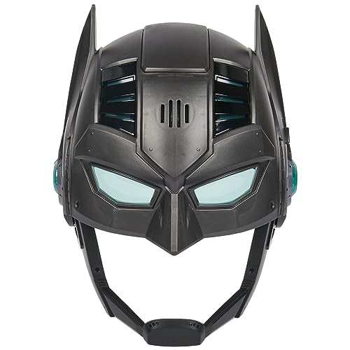 DC Comics Armor-Up Batman Maske mit Visier, 15+ Sounds und Sätzen, leuchtet auf, Batterien enthalten, Superhelden-Kostüm, Kinder-Rollenspiel für Jungen und Mädchen ab 4 Jahren von Spin Master