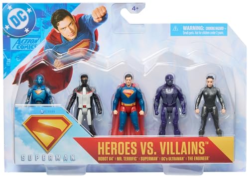 Superman - Geschenkset mit 5 Action-Figuren zum Sammeln, 8 cm, Spielzeug für Kinder ab 4 Jahren Superman - Geschenkset mit 5 Action-Figuren zum Sammeln, 8 cm, Spielzeug für Kinder ab 4 Jahren von DC Comics
