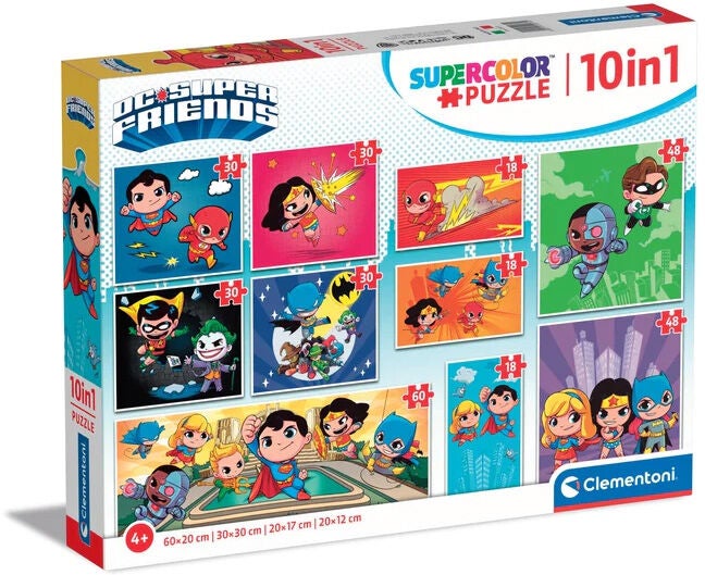 Clementoni Super Color DC Super Friends Puzzles 10-in-1 von DC Comics