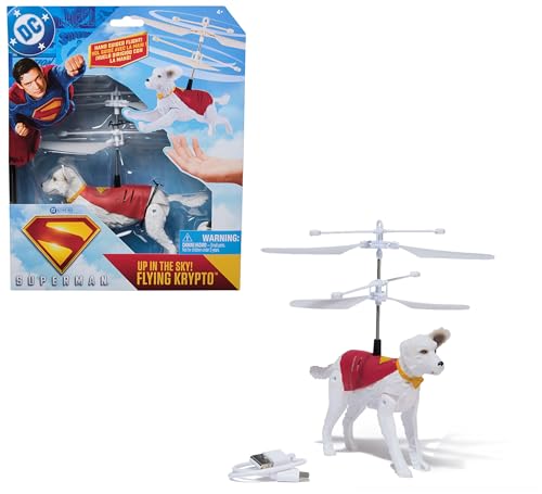DC Comics Superman - Fliegender Krypto, Interaktive und Fliegende Figur, 19 cm, Spielzeug für Kinder ab 4 Jahren DC Comics Superman - Fliegender Krypto, Interaktive und Fliegende Figur, 19 cm, Spielzeug für Kinder ab 4 Jahren von DC Comics