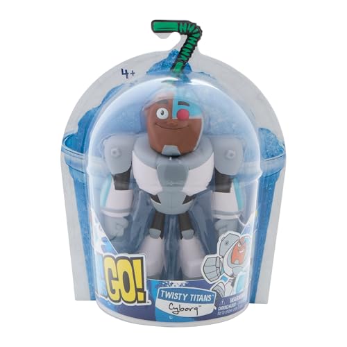 DC Comics Teen Titans Go! Twisty Titans, Cyborg, flexible Actionfigur, Kinderspielzeug für Jungen und Mädchen ab 4 Jahren von DC Comics