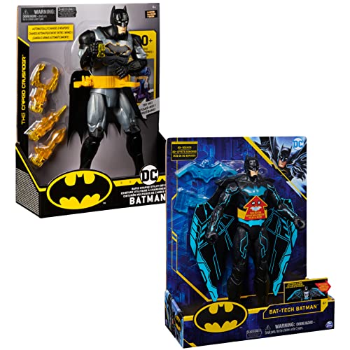 dc comics 6055944 Batman Deluxe - Actionfigur mit Schnellwechsel - Ausrüstungsgürtel, Licht und Sounds von DC Comics