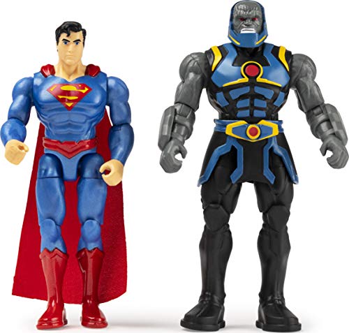 DC Comics Superman vs. Darkseid Actionfigur, 10,2 cm, 2er-Pack mit 6 Mystery-Zubehörteilen, Adventure 2 von DC