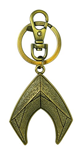 DC Justice League Movie Aquaman Logo Pewter Key Ring Accessory von DC