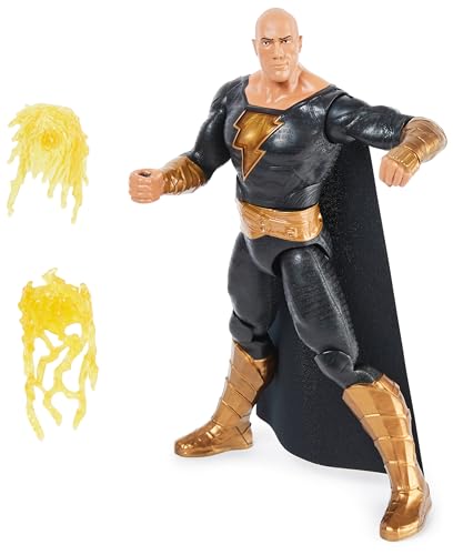 dc comics Black Adam | Black Adam Deluxe Figur direkt aus dem Film im Maßstab 30 cm mit Lichter, Geräusche und explosiver Faust, Sammelspielzeug für Kinder ab 3 Jahren von DC