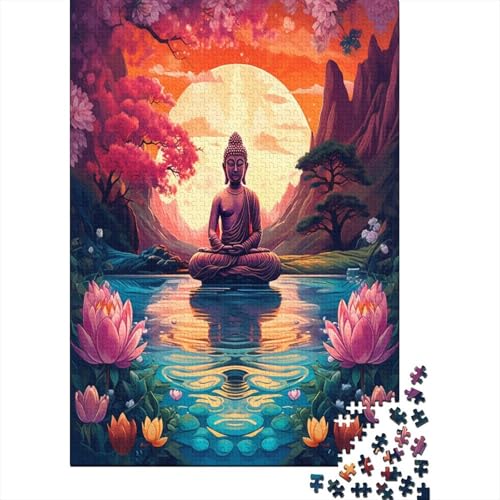 Buddha Statue Puzzle 1000 Teile - Puzzle Für Erwachsene, Puzzle, Puzzlespiel Erwachsenen Puzzlespiel Puzzel 1000pcs (75x50cm) von DCABEIOOE