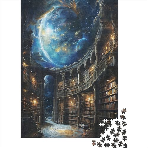 Bücherregal Puzzle 1000 Teile Für Erwachsene Und Kinder Ab 14 Jahren Für Stressabbauer Puzzel 1000pcs (75x50cm) von DCABEIOOE