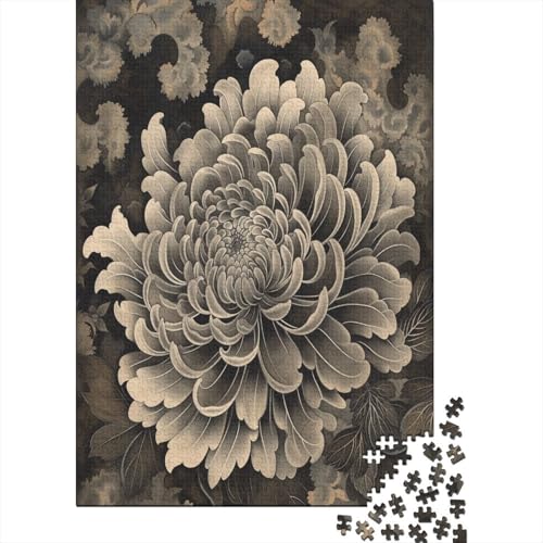 Chrysantheme 1000 Teile Puzzle Für Erwachsene, Hochwertige Recycelbare MateriAußerirdische Und Druck Puzzlespiel, Familienspiel, Geschenk Für Liebhaber Oder Freunde Puzzel 1000pcs (75x50cm) von DCABEIOOE