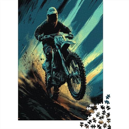 Dirt Bike Puzzle 1000 Teile Puzzle Für Erwachsene Und Kinder Ab 14 Jahren Puzzel 1000pcs (75x50cm) von DCABEIOOE