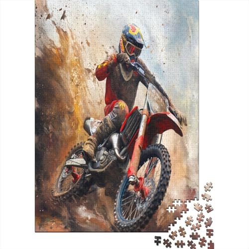 Dirt Bike Puzzlespiel 1000 Teile Puzzle Für Erwachsene Und Kinder Ab 14 Jahren, Erwachsenen Puzzlespiel Puzzel 1000pcs (75x50cm) von DCABEIOOE