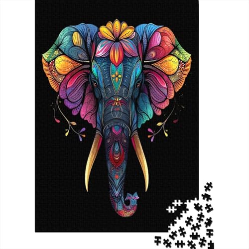 Elefant 1000 Teile, Impossible Puzzle,GesKükenlichkeitsspiel Für Die Ganze Familie, Erwachsenenpuzzle Ab 14 Jahren Puzzel 1000pcs (75x50cm) von DCABEIOOE