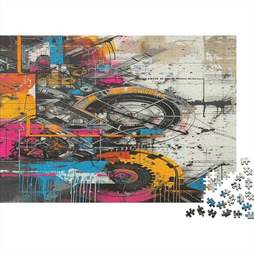 Graffiti Puzzlespiel 1000 Teile Erwachsene -Puzzle 1000 Stück Spiel Puzzles Für Erwachsene Kinder Puzzle Erwachsenen Puzzlespiel Puzzel 1000pcs (75x50cm) von DCABEIOOE