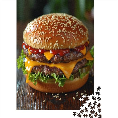 Hamburger 1000 Stück Puzzle Für Erwachsene 1000 Stück Puzzle Für Erwachsene-Crazy Süßigkeiten-1000 Stück Puzzle Große Puzzles Kinder Lernspiel Spielzeug Geschenk Puzzel 1000pcs (75x50 von DCABEIOOE