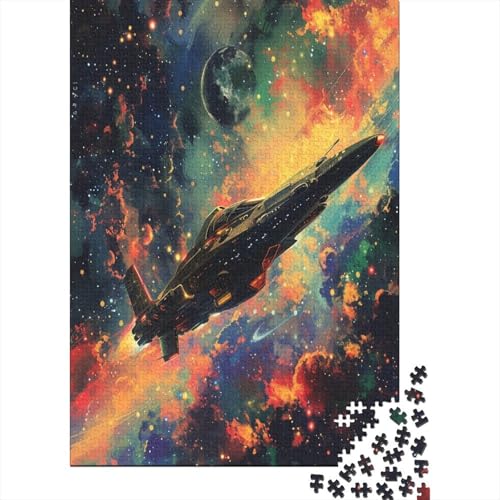 Interstellare Raumschiffe Puzzle 1000 Teile,Puzzlespiel Für Erwachsene,Impossible Puzzle,Puzzle GesKükenlichkeitsspiel Für Die Ganze Familie, Geschenke Puzzel 1000pcs (75x5 von DCABEIOOE