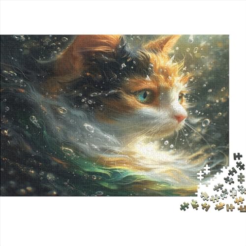 Kat Puzzle 1000 Teile Für Erwachsene Und Kinder Ab 14 Jahren Für Stressabbauer Puzzel 1000pcs (75x50cm) von DCABEIOOE