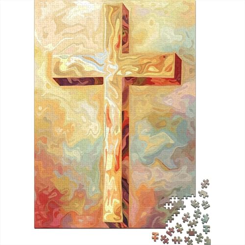 Kreuz Puzzle 1000 Teile Erwachsene Puzzles Für Erwachsene Klassische Puzzles 1000 Teile Erwachsene Puzzlespiel Schwer Pädagogisches Spielzeug Erwachsene Kinder Puzzel 1000pcs (75x50cm) von DCABEIOOE