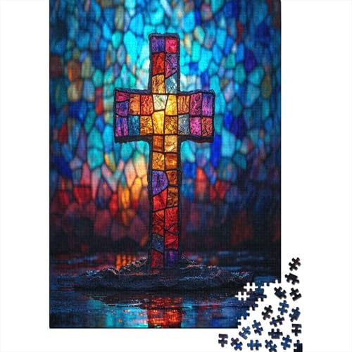 Kreuz Puzzle 1000 Teile - Puzzle Für Erwachsene, Puzzle, Puzzlespiel Erwachsenen Puzzlespiel Puzzel 1000pcs (75x50cm) von DCABEIOOE