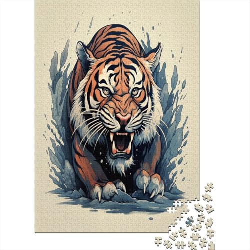 Tiger 1000 Stück Puzzle Für Erwachsene 1000 Stück Puzzle Für Erwachsene-Crazy Süßigkeiten-1000 Stück Puzzle Große Puzzles Kinder Lernspiel Spielzeug Geschenk Puzzel 1000pcs (75x50cm) von DCABEIOOE