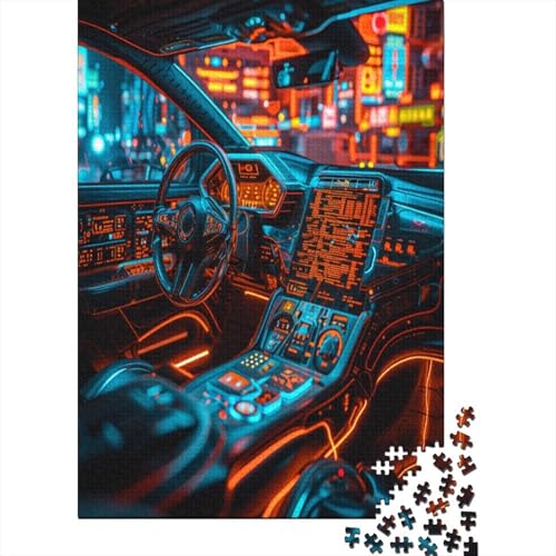 Zukünftige Autos Puzzle 1000 Teile Puzzles Für Erwachsene Lernspiel Herausforderungsspielzeug 1000-teilige Puzzlespiel Für Erwachsene Kinder Puzzel 1000pcs (75x50cm) von DCABEIOOE