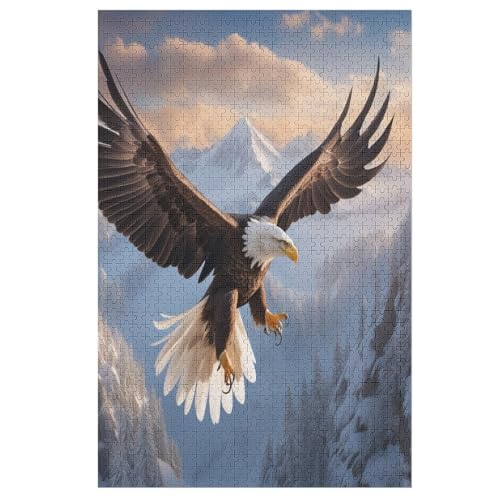 Adler Puzzle 1000 Teile, Holzpuzzle Für Erwachsene Kinder, Impossible Puzzles, Geschicklichkeitsspiel Für Die Ganze Familie 78×53cm Adler Puzzle 1000 Teile, Holzpuzzle Für Erwachsene Kinder, Impossible Puzzles, Geschicklichkeitsspiel Für Die Ganze Familie 78×53cm von DCCCY