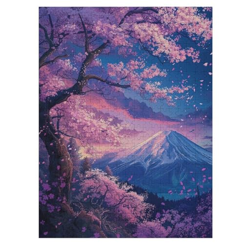 Cherry Tree Japan Art-Puzzle Für Erwachsene, 500 Teile, Holzpuzzle, Kinderpuzzle, Dekompressionsspiel, Spielzeugpuzzle 55×41cm Cherry Tree Japan Art-Puzzle Für Erwachsene, 500 Teile, Holzpuzzle, Kinderpuzzle, Dekompressionsspiel, Spielzeugpuzzle 55×41cm von DCCCY