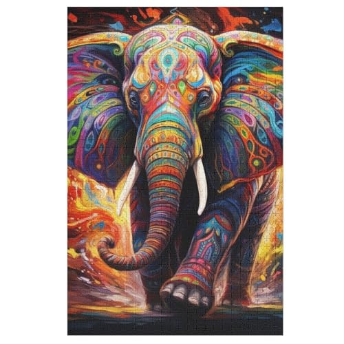 Elephant -Puzzle, 1000 Teile,Holzpuzzle Für Erwachsene Kinder, Lustiges Spielzeug, Denkspiel, Bildungsspiel, 78×53cm Elephant -Puzzle, 1000 Teile,Holzpuzzle Für Erwachsene Kinder, Lustiges Spielzeug, Denkspiel, Bildungsspiel, 78×53cm von DCCCY