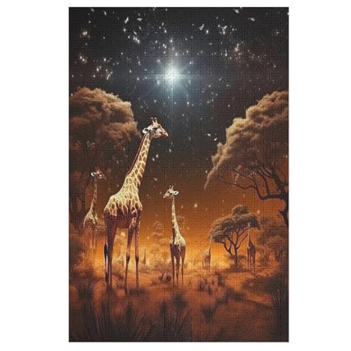 Giraffe 1000 Teile Puzzles Für Erwachsene, Impossible Puzzle, Geschicklichkeitsspiel Für Die Ganze Familie, Kinder Holzpuzzle 78×53cm Giraffe 1000 Teile Puzzles Für Erwachsene, Impossible Puzzle, Geschicklichkeitsspiel Für Die Ganze Familie, Kinder Holzpuzzle 78×53cm von DCCCY