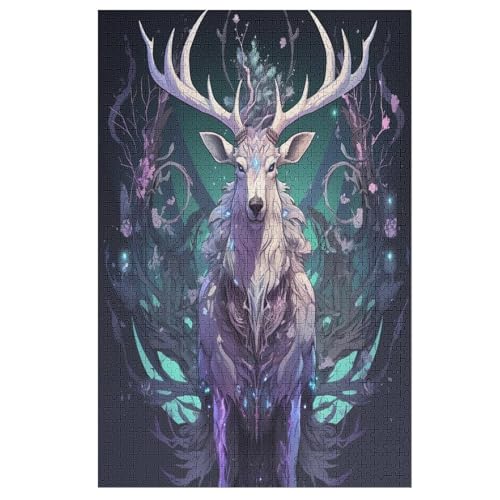 Hirsch 1000 Teile Puzzles Für Erwachsene, Impossible Puzzle, Geschicklichkeitsspiel Für Die Ganze Familie, Kinder Holzpuzzle 78×53cm Hirsch 1000 Teile Puzzles Für Erwachsene, Impossible Puzzle, Geschicklichkeitsspiel Für Die Ganze Familie, Kinder Holzpuzzle 78×53cm von DCCCY