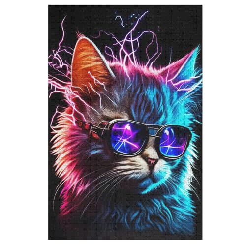 Holzpuzzle Cat Puzzle 1000 Teile Erwachsene Klassische Pädagogisches Spielzeug Kinder Lernspiel Herausforderndes Puzzles 78×53cm Holzpuzzle Cat Puzzle 1000 Teile Erwachsene Klassische Pädagogisches Spielzeug Kinder Lernspiel Herausforderndes Puzzles 78×53cm von DCCCY