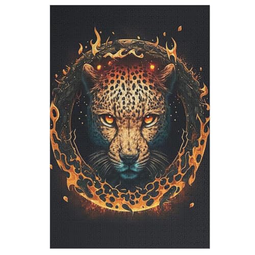 Leopard Puzzles 1000 Teile Erwachsener Kniffel Spaß Für Die Ganze Familie, Holzpuzzle Kinder Erwachsene, Impossible Puzzle Schwer 78×53cm Leopard Puzzles 1000 Teile Erwachsener Kniffel Spaß Für Die Ganze Familie, Holzpuzzle Kinder Erwachsene, Impossible Puzzle Schwer 78×53cm von DCCCY