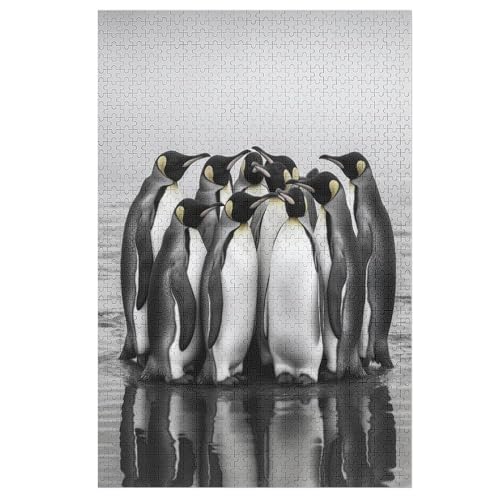 Pinguin-Puzzle Für Erwachsene, 1000 Teile, Holzpuzzle, Kinderpuzzle, Dekompressionsspiel, Spielzeugpuzzle 78×53cm Pinguin-Puzzle Für Erwachsene, 1000 Teile, Holzpuzzle, Kinderpuzzle, Dekompressionsspiel, Spielzeugpuzzle 78×53cm von DCCCY