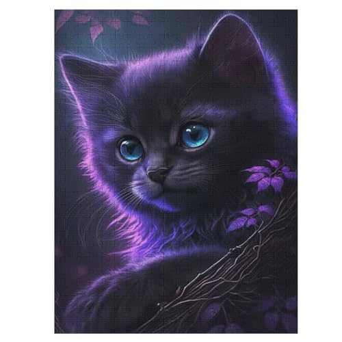 Puzzle Für Kinder, Cat -Puzzles Für Erwachsene, 500-teiliges Holzpuzzle Für Jugendliche, Tolles 55×41cm Puzzle Für Kinder, Cat -Puzzles Für Erwachsene, 500-teiliges Holzpuzzle Für Jugendliche, Tolles 55×41cm von DCCCY