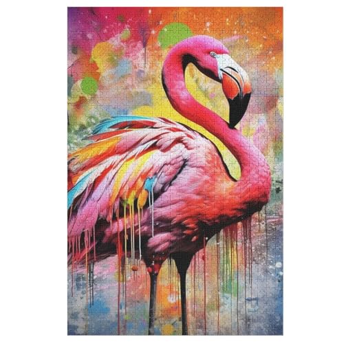 Puzzles Für Erwachsene Flamingo,1000-teilige Puzzle Für Kinder Ab 12 Jahren, Holzpuzzles Für Die Heimdekoration, 78×53cm Puzzles Für Erwachsene Flamingo,1000-teilige Puzzle Für Kinder Ab 12 Jahren, Holzpuzzles Für Die Heimdekoration, 78×53cm von DCCCY
