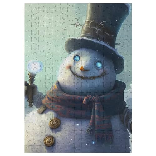 Schneemann 300 Teile Puzzle Für Erwachsene, Herausforderung Puzzles - Verringerter Druck Schwieriges Holzpuzzle Für Kinder 12+ 42×30cm Schneemann 300 Teile Puzzle Für Erwachsene, Herausforderung Puzzles - Verringerter Druck Schwieriges Holzpuzzle Für Kinder 12+ 42×30cm von DCCCY