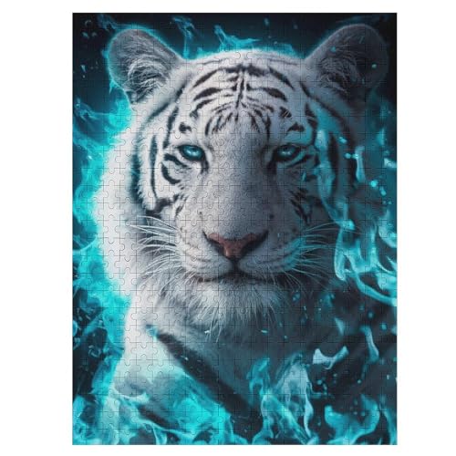 Weißer Tiger 500 Teile Premium-Puzzles Für Erwachsene Kinder- Holzpuzzles Spaß Und Lernspiele - Perfekte Puzzle-Geschenke 55×41cm Weißer Tiger 500 Teile Premium-Puzzles Für Erwachsene Kinder- Holzpuzzles Spaß Und Lernspiele - Perfekte Puzzle-Geschenke 55×41cm von DCCCY