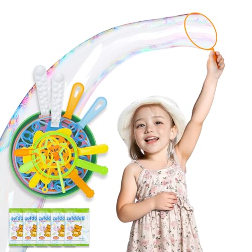 DCGB Kinder Seifenblasen Set - 15 Verschiedene Modelle, 5 Packungen Seifenblasenflüssigkeit, erleben Sie eine traumhafte Seifenblasen Party von DCGB