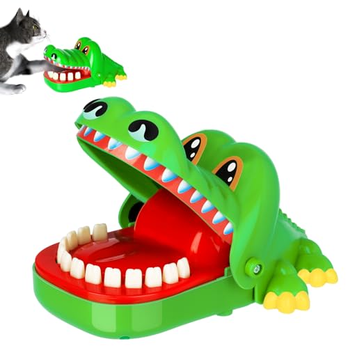 Krokodil beim Zahnarzt, Brettspiele Kroko Doctor Krokodil Spiel Zähn Geschicklichkeitsspiel, Spiel für Kinder, Mädchen & Jungen, Familienspiel, Partyspiel, Plastik, Geschenk (S) von DCGB