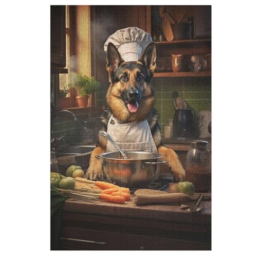 Puzzle Für Kinder, Berger allemand -Puzzles Für Erwachsene, 1000-teiliges Holzpuzzle Für Jugendliche, Tolles 1000 PCS Puzzle Für Kinder, Berger allemand -Puzzles Für Erwachsene, 1000-teiliges Holzpuzzle Für Jugendliche, Tolles 1000 PCS von DCHHHSC