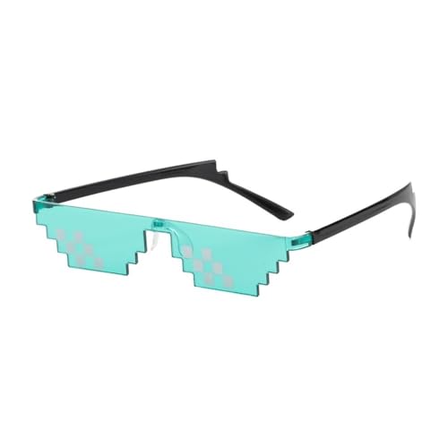 DCNIYT Mosaik-Sonnenbrille, Trick-Spielzeug, Thug Life Brille, Pixel, Schwarz, Mosaik, Sonnenbrille, coole Witze, lustiges Spielzeug (Rosa) von DCNIYT