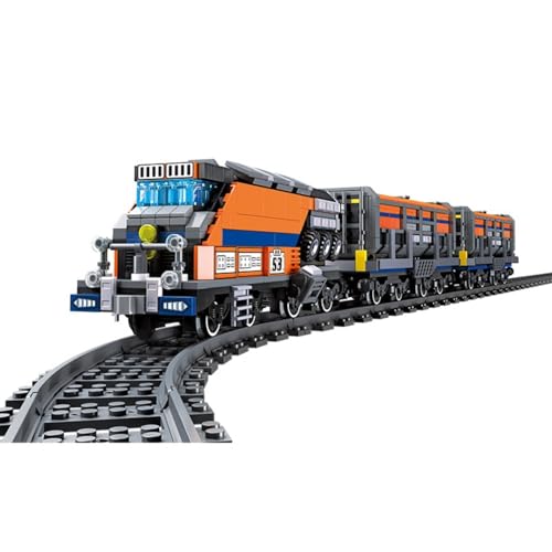 Technik Güterzug Bausatz Eisenbahn Baustein Zug,Mit Schienenlieferung Klemmbausteine Bausatz,Geschenk Bauklötze für Jungen und Mädchen im Alter von 12–16 Jahren Technik Güterzug Bausatz Eisenbahn Baustein Zug,Mit Schienenlieferung Klemmbausteine Bausatz,Geschenk Bauklötze für Jungen und Mädchen im Alter von 12–16 Jahren von DCjmnn