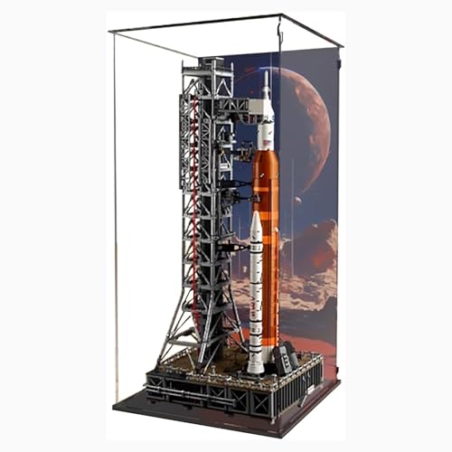 Acryl-Displaybox, kompatibel mit Lego 10341 Space Launch System Kit, staubdichte klare Box, Sammlerstück, dekorative Displaybox, Geschenk (nur Displaybox) von DDXMML