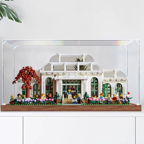 Acryl-Displaybox, kompatibel mit Lego 21353, schöne botanische Gärten, transparente Aufbewahrungsbox, zum Schutz des Modells (nur Vitrine (2 mm) von DDXMML