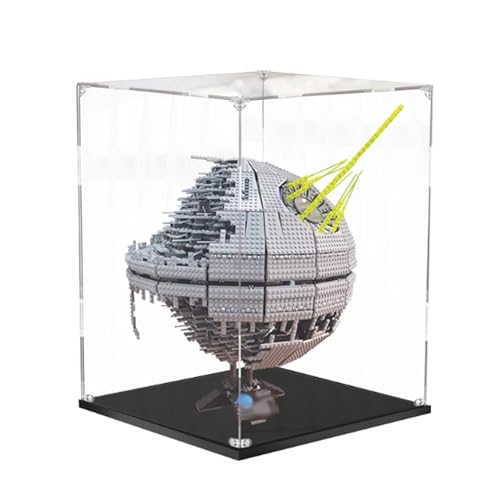 Acryl-Vitrine, kompatibel mit Lego 10143 Displaybox-Kit, staubdicht, UV-beständig, transparente Vitrine (nur Vitrine, Kit nicht im Lieferumfang enthalten) (2 mm) von DDXMML